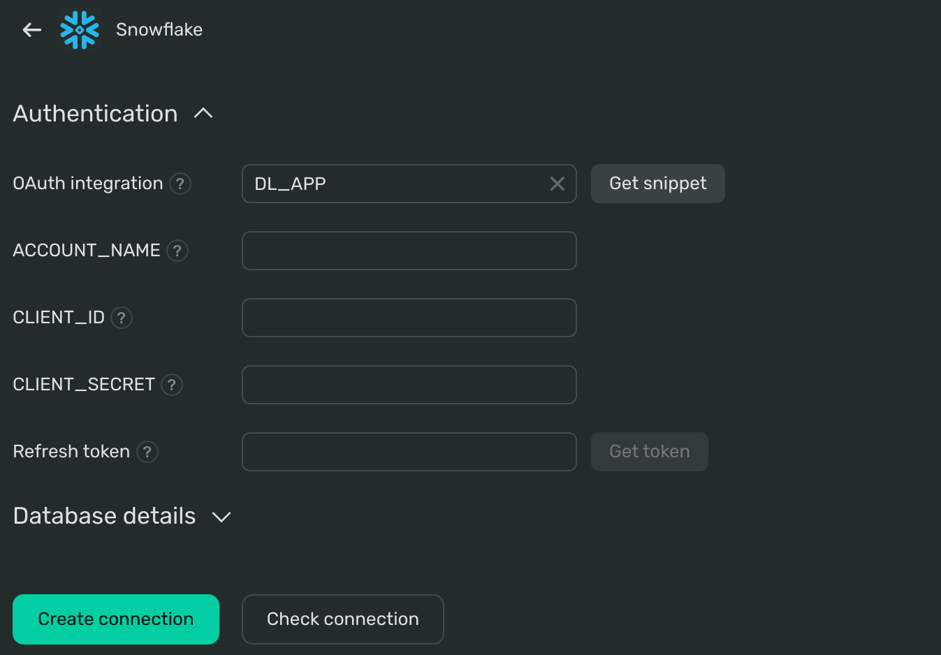 snowflake-connection-interface