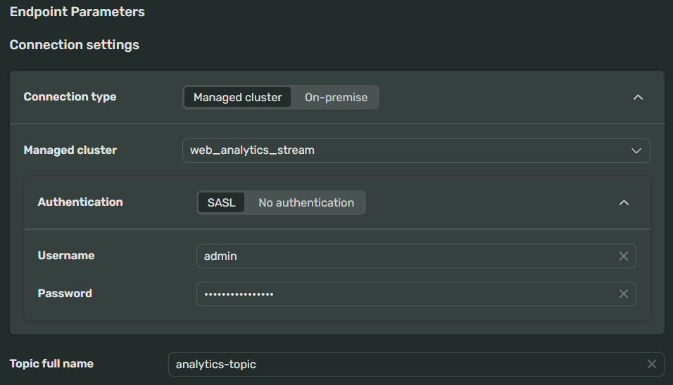 kafka-endpoint-settings